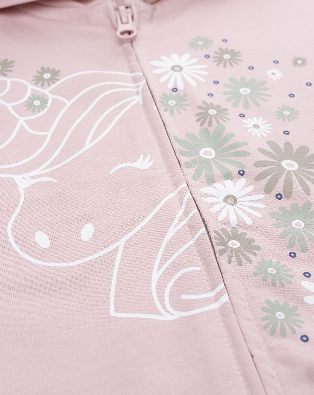 παιδική ζακέτα φούτερ ροζ με μονόκερο για κορίτσι - Prénatal