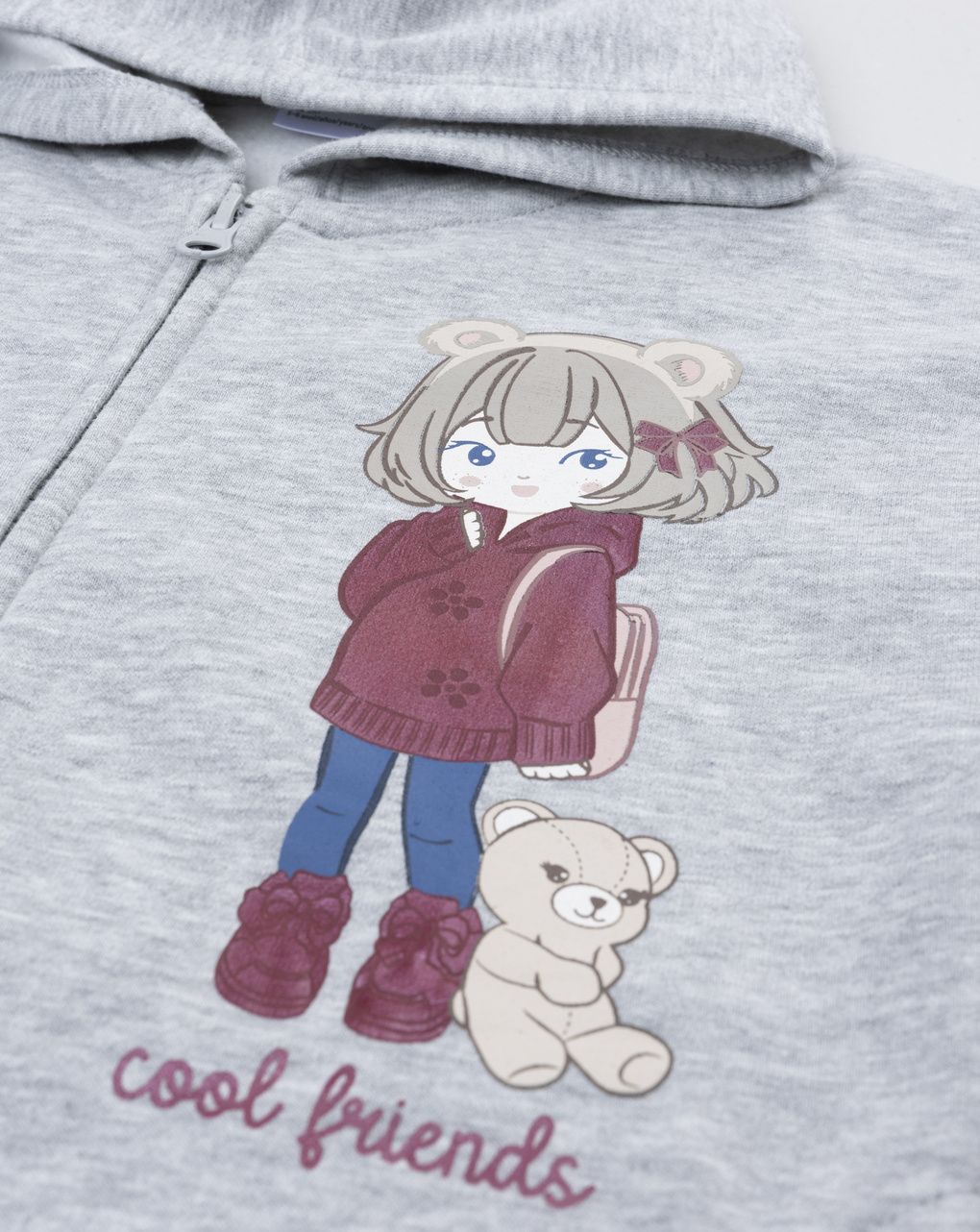 παιδικό σετ ζακέτα φούτερ και κολάν cool friends για κορίτσι - Prénatal