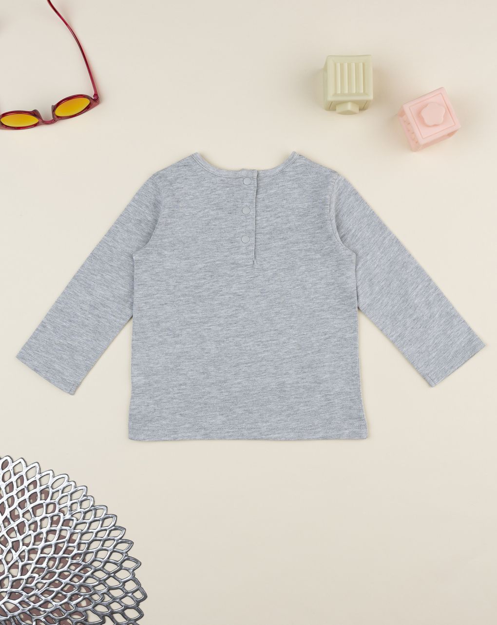 βρεφική μπλούζα γκρι ladybug για κορίτσι - Prénatal