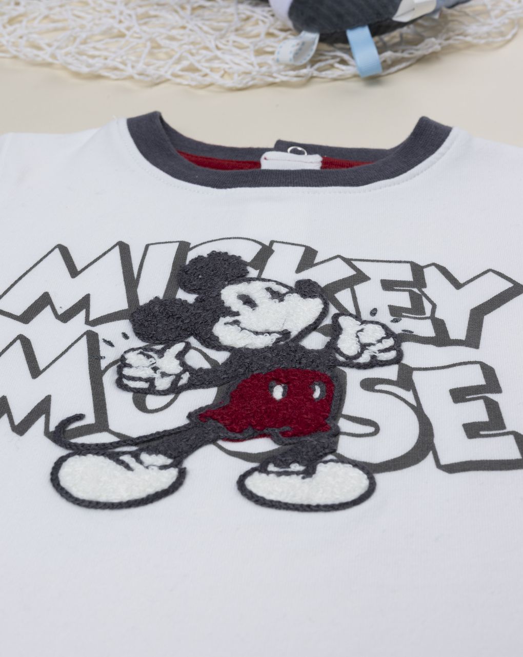 βρεφική μπλούζα λευκή mickey για αγόρι - Prénatal