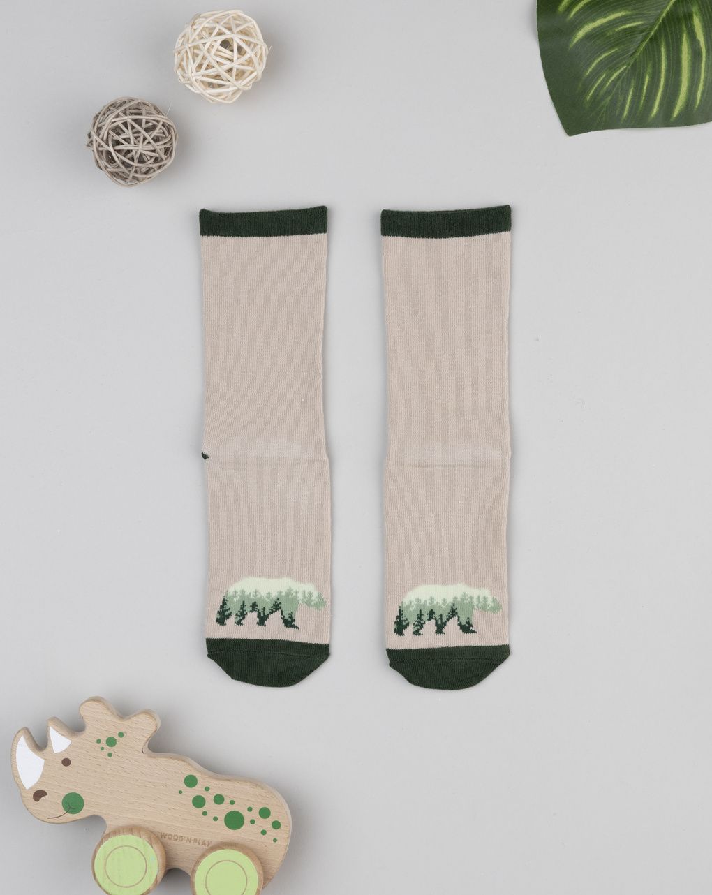 παιδικές αντιολισθητικές κάλτσες με πολική αρκούδα για αγόρι