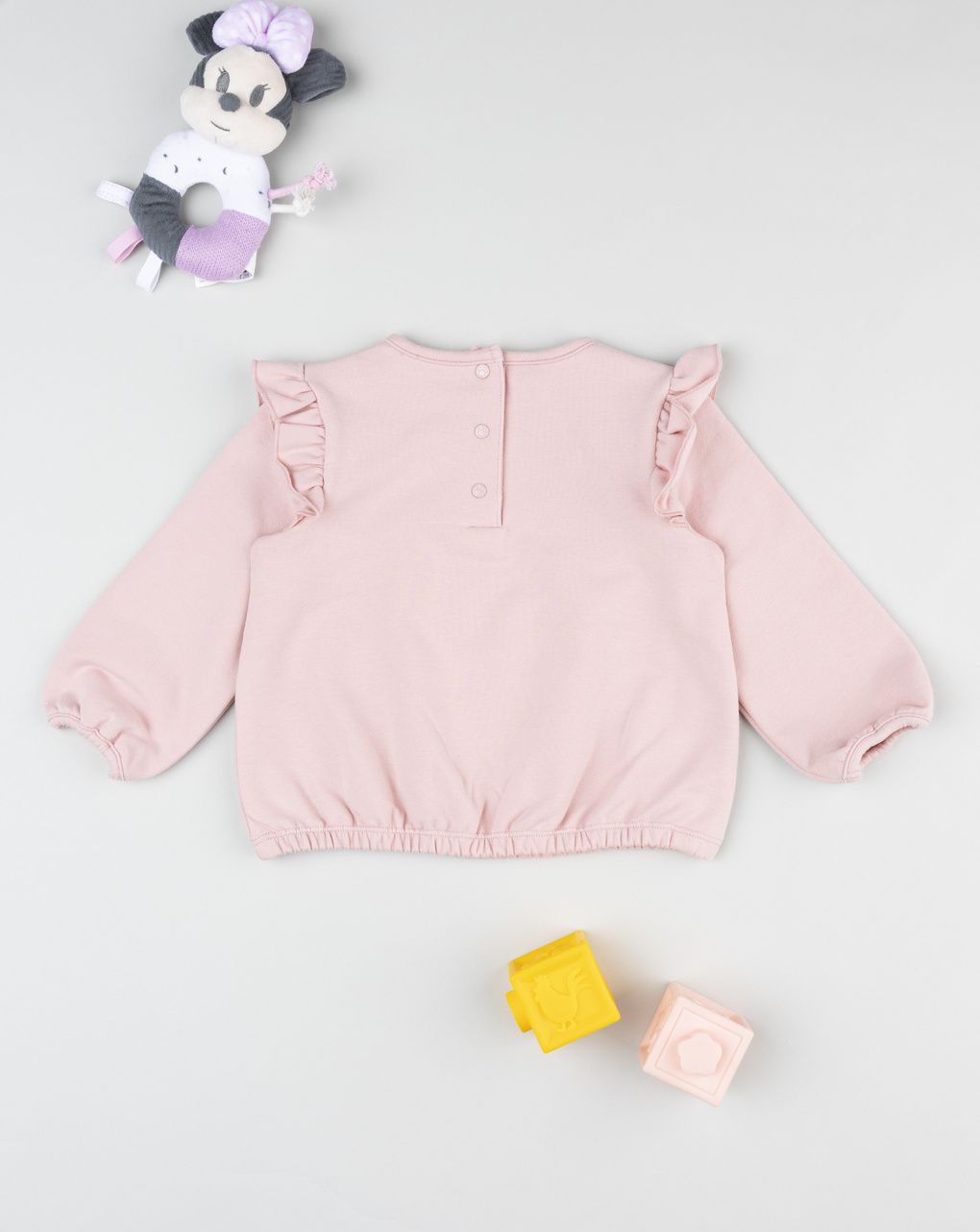 βρεφική μπλούζα φούτερ ροζ minnie για κορίτσι - Prénatal