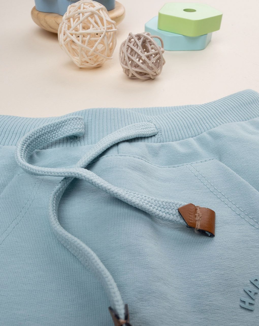 βρεφικό παντελόνι φόρμας γαλάζιο happiness mood για αγόρι - Prénatal