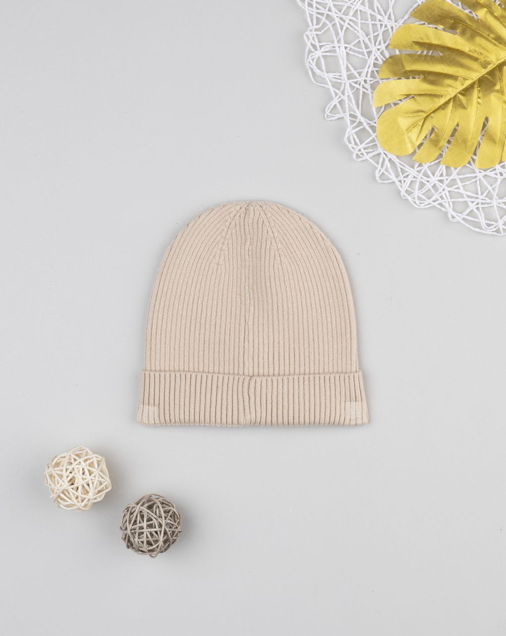 βρεφικό σκουφάκι μπεζ minnie για κορίτσι - Prénatal