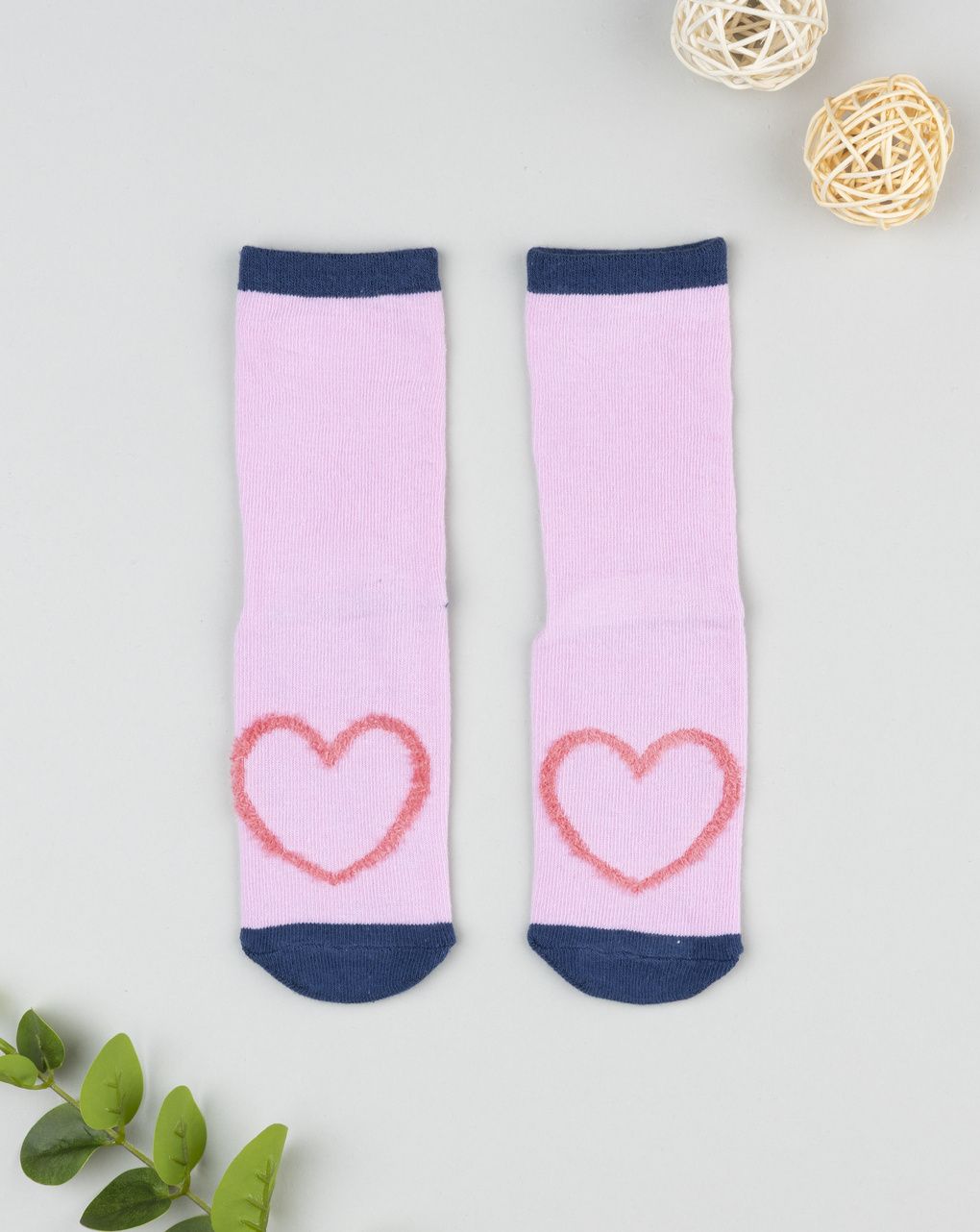 παιδικές αντιολισθητικές κάλτσες με καρδούλα για κορίτσι