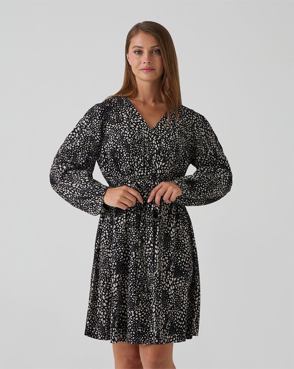 γυναικείο φόρεμα εγκυμοσύνης/θηλασμού animal print - Prénatal