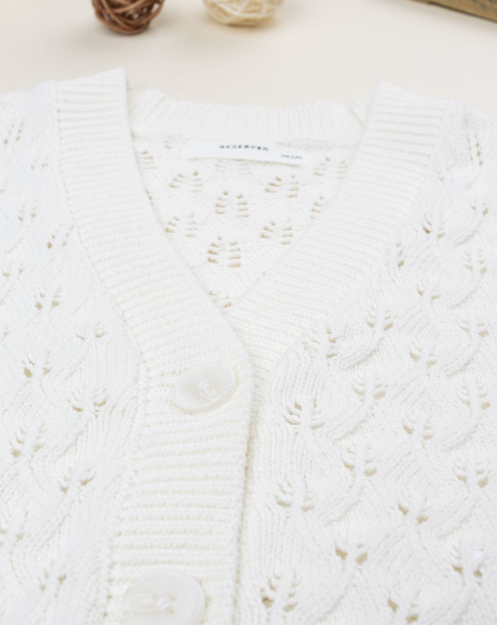 παιδική ζακέτα πλεκτή wood για κορίτσι - Prénatal