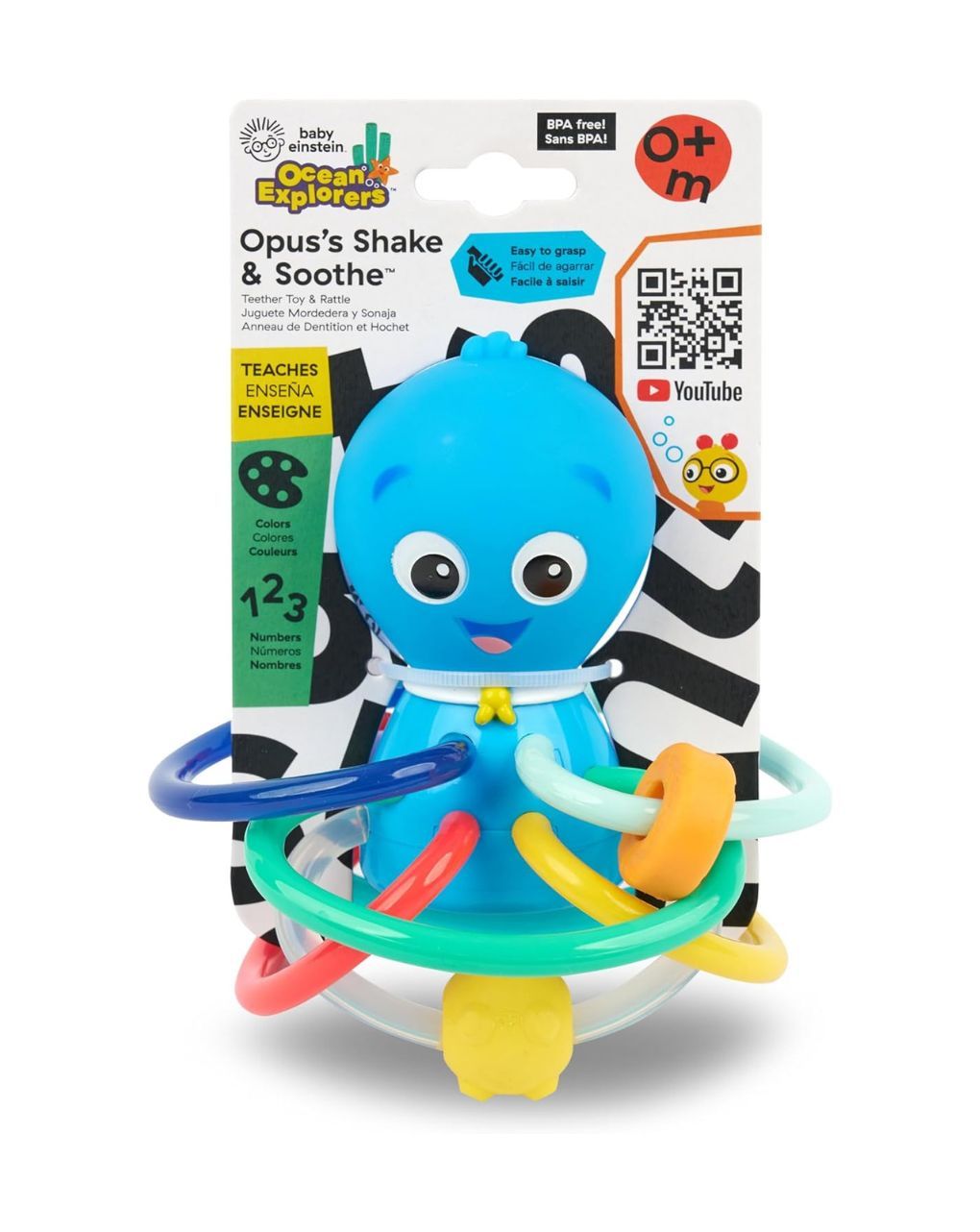 Baby einstein μασητικό & κουδουνίστρα οδοντοφυΐας ocean explorers opus - Babyeinstein