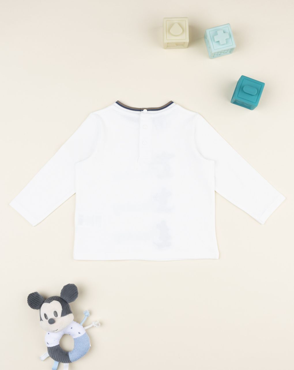βρεφική μπλούζα λευκή mickey για αγόρι - Prénatal