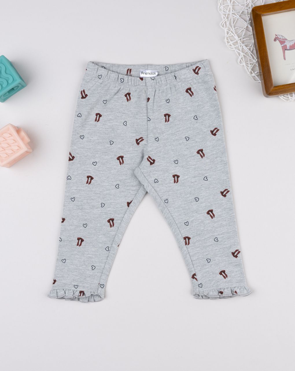 βρεφικό κολάν γκρι με φιογκάκια για κορίτσι