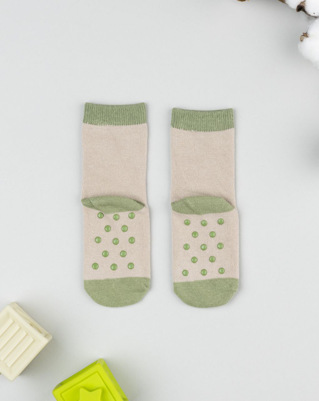 βρεφικές αντιολισθητικές κάλτσες με λιοντάρι για αγόρι - Prénatal