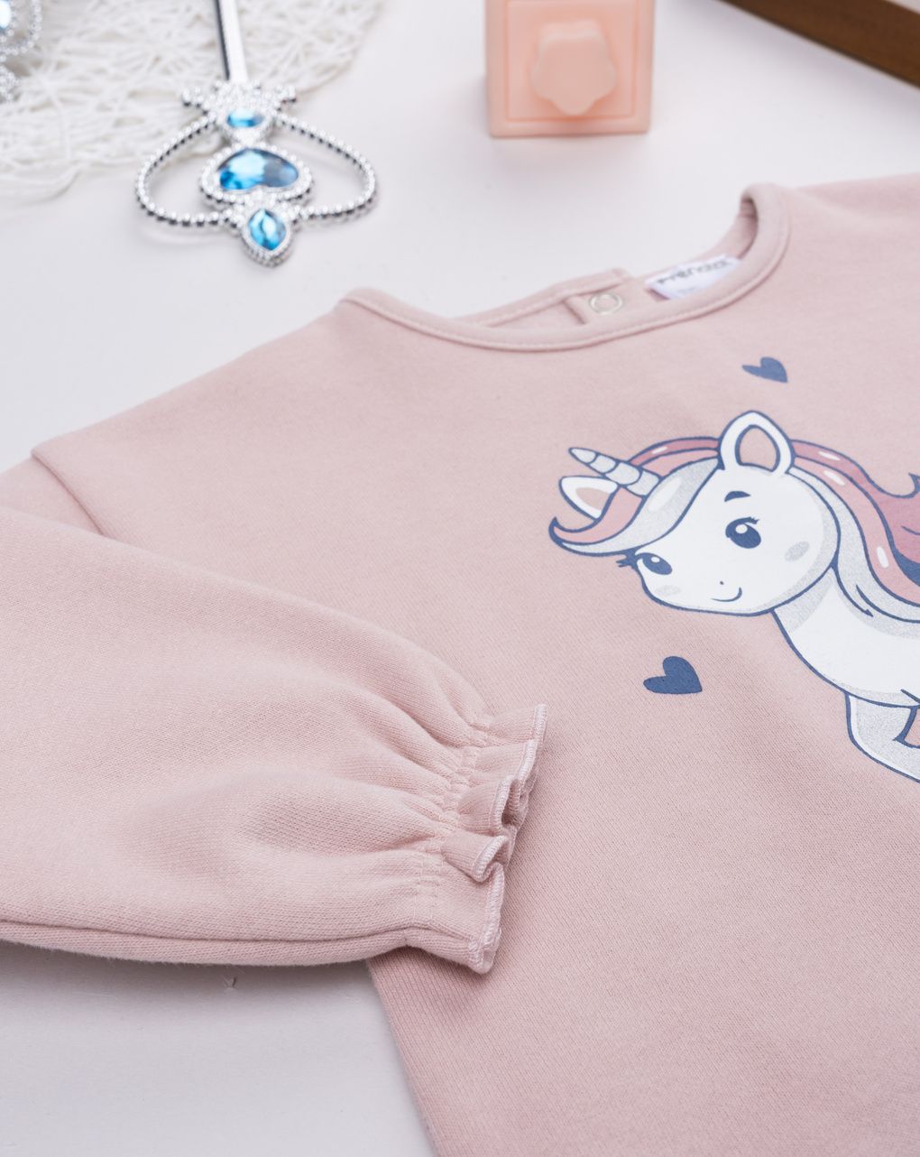 βρεφικό σετ μπλούζα φούτερ και κολάν unicorn για κορίτσι - Prénatal