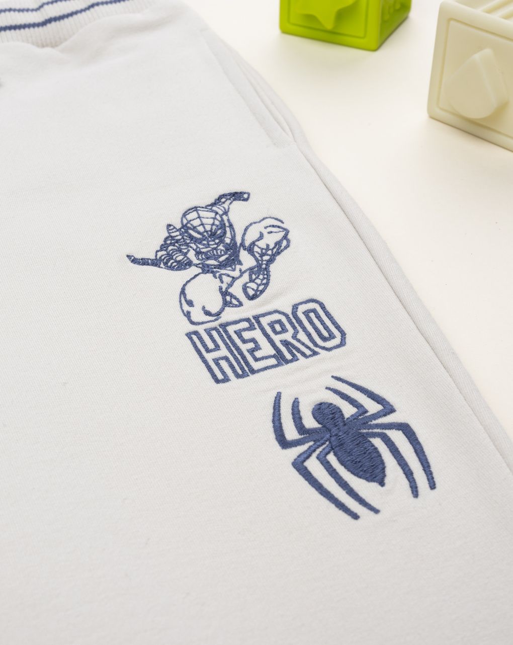 παιδικό παντελόνι φόρμας μπεζ spiderman για αγόρι - Prénatal