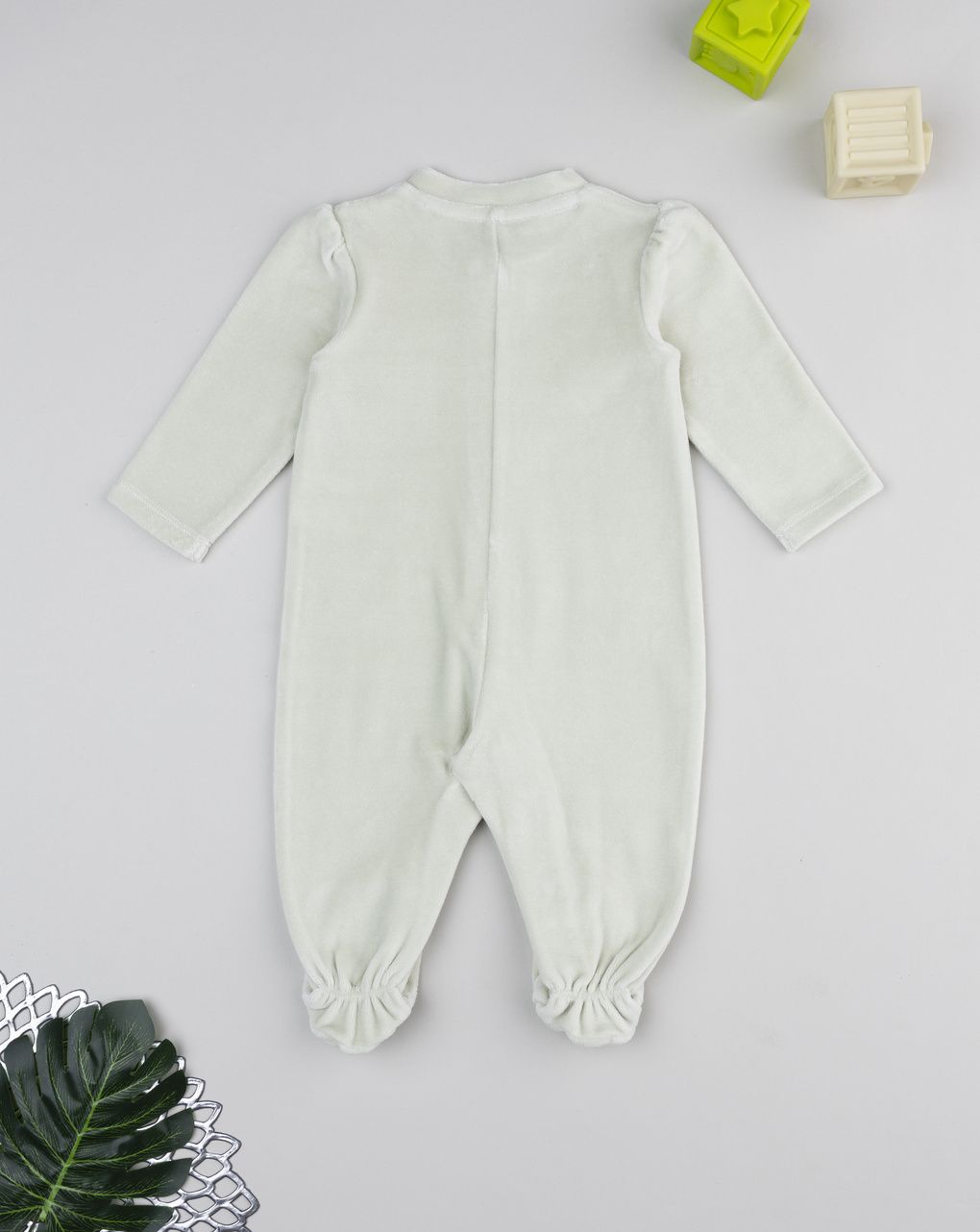 βρεφικό φορμάκι πράσινο σενίλ nature για κορίτσι - Prénatal