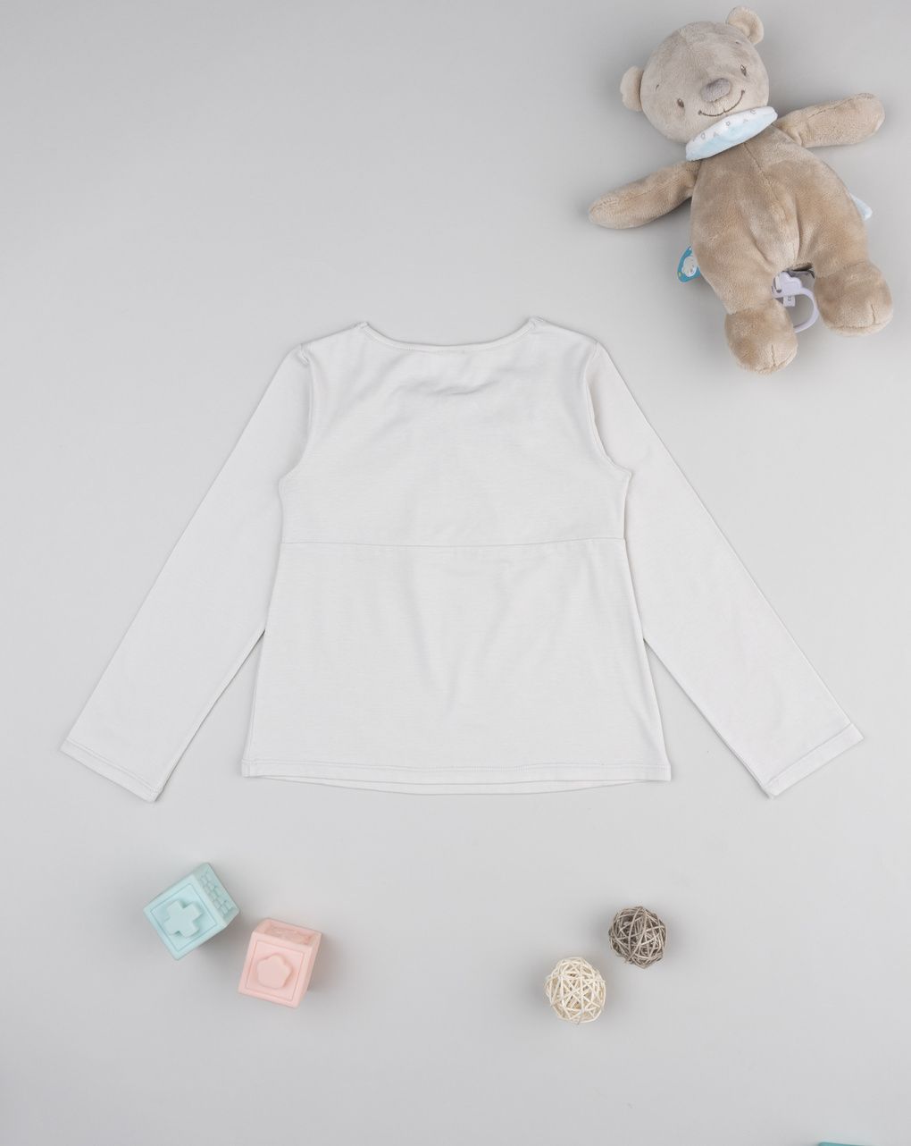 παιδική μπλούζα μπεζ με λουλούδια για κορίτσι - Prénatal