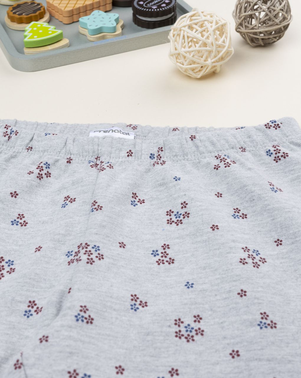 παιδικό κολάν γκρι φλοράλ για κορίτσι - Prénatal