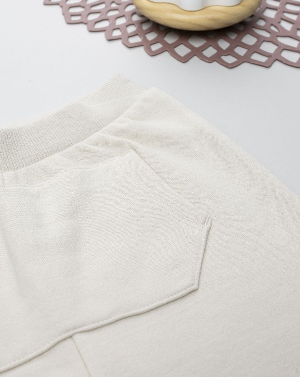 βρεφικό παντελόνι φόρμας μπεζ little friends για αγόρι - Prénatal