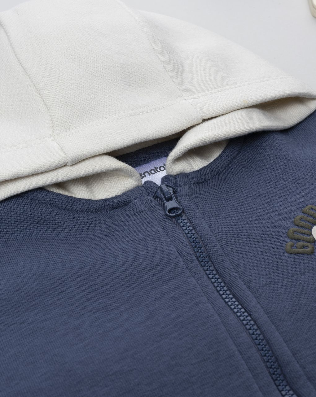 βρεφική ζακέτα φούτερ μπλε good player για αγόρι - Prénatal