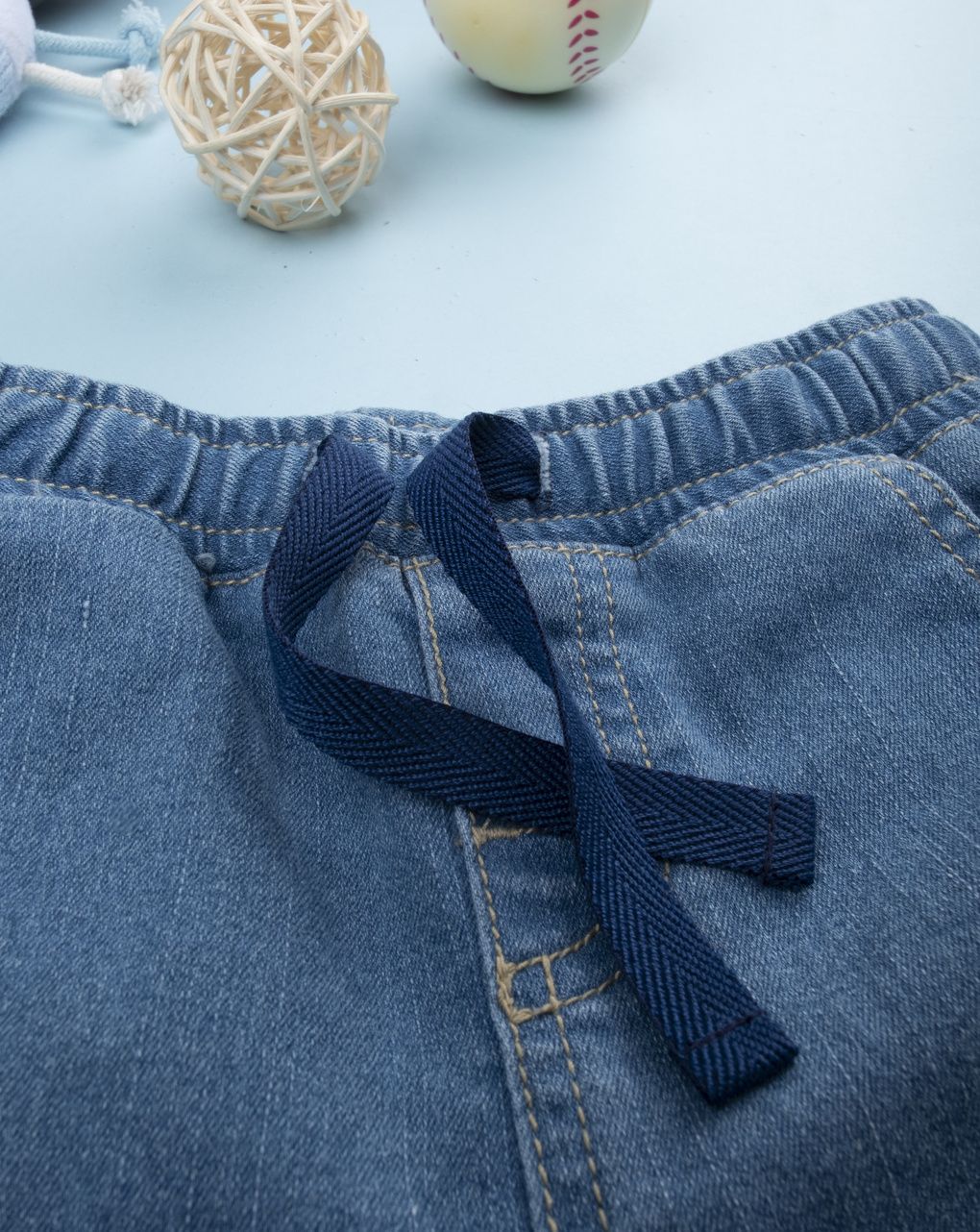 βρεφικό τζιν παντελόνι μπλε mickey για αγόρι - Prénatal