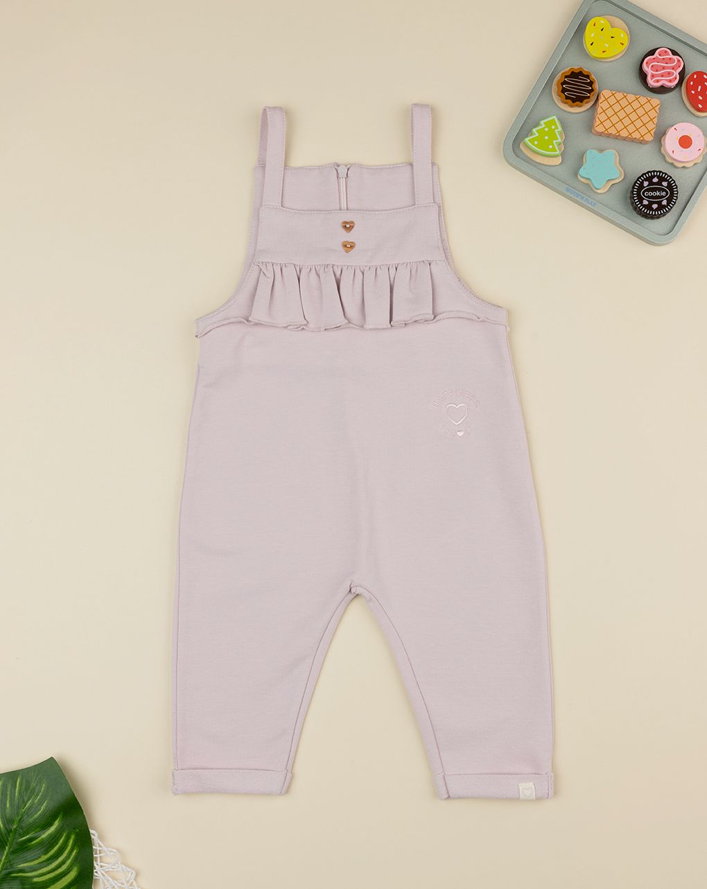 βρεφική σαλοπέτα ροζ happiness mood για κορίτσι