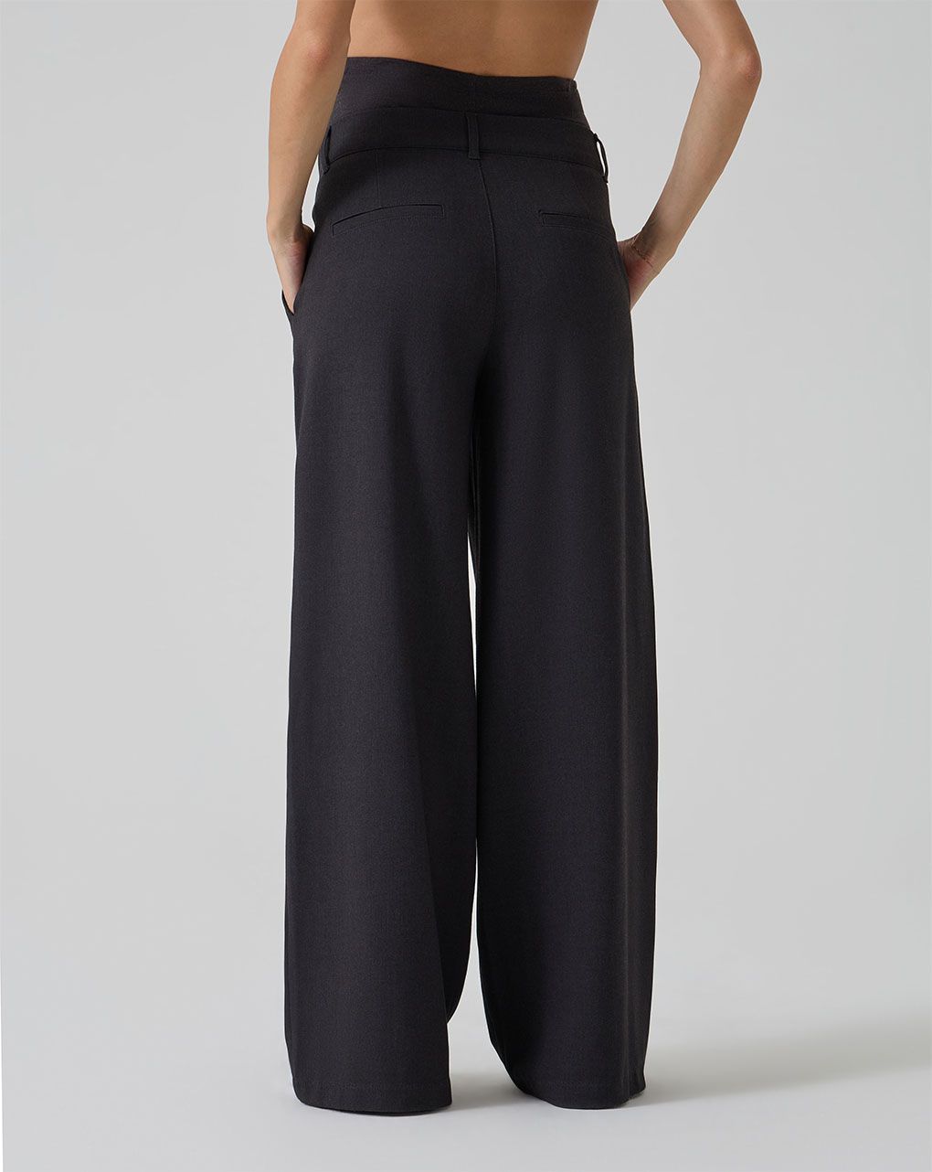 γυναικείο παντελόνι εγκυμοσύνης wide leg γκρι - Prénatal