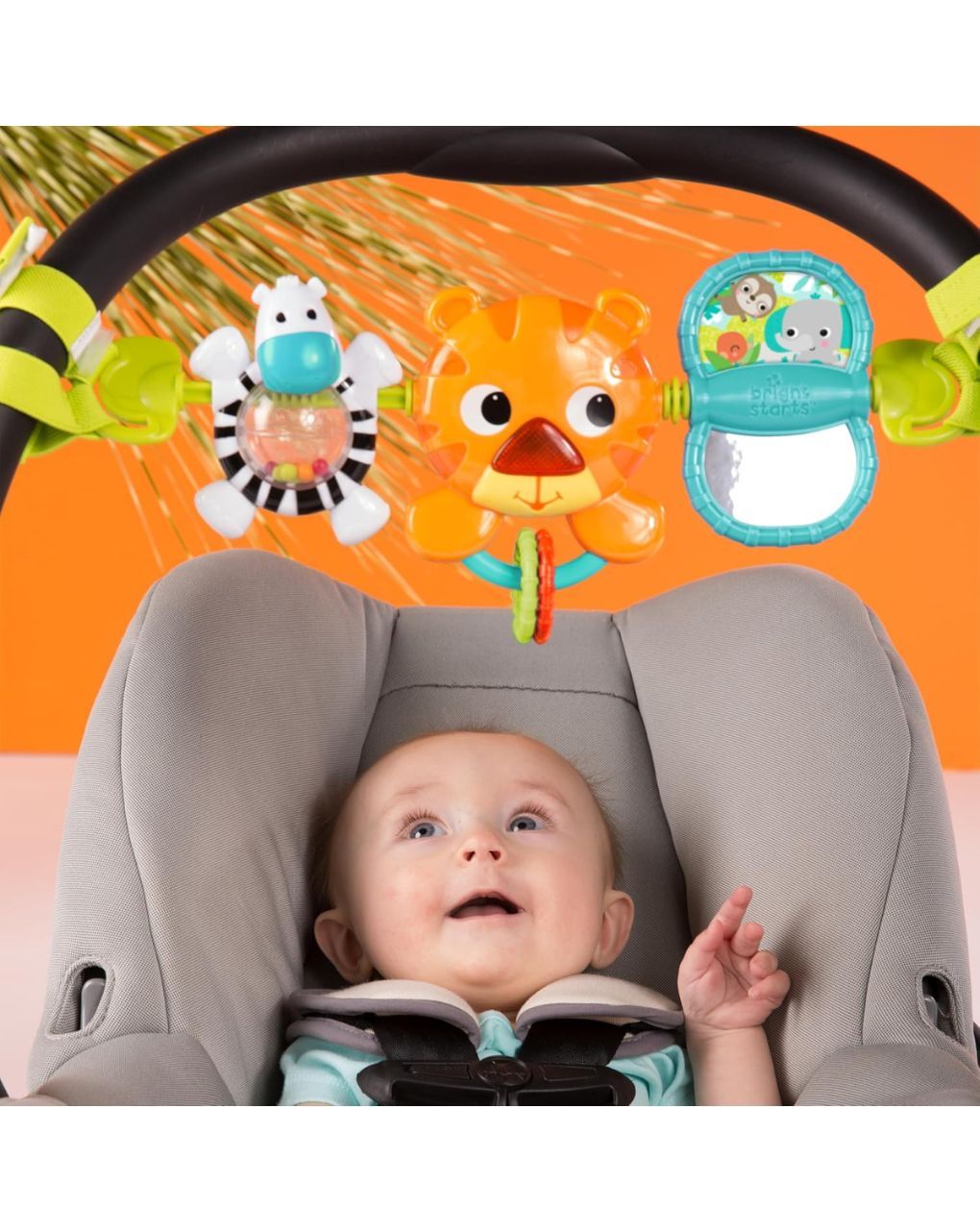 Bright starts μπάρα παιχνιδιών για κάθισμα αυτοκινήτου & καρότσι take along 0m+ - Bright Starts