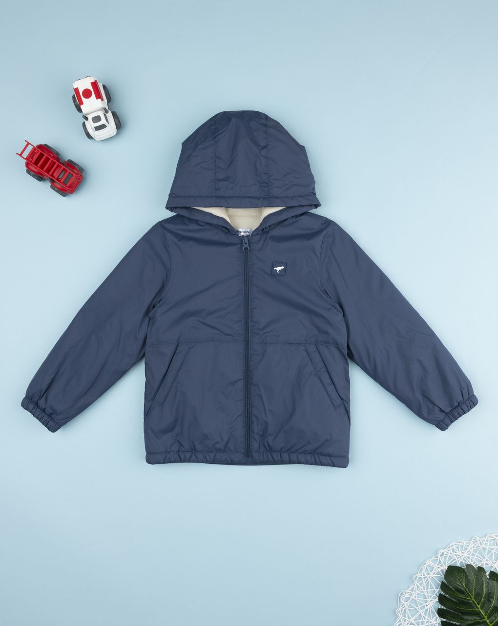 παιδικό μπουφάν μπλε dino για αγόρι