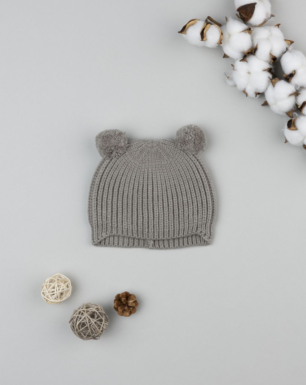 βρεφικό σκουφάκι λαδί για αγόρι