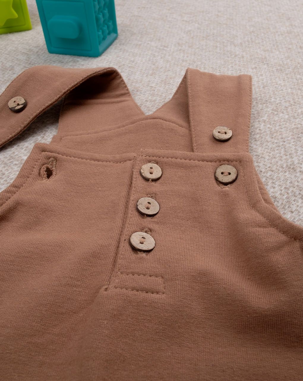 βρεφική σαλοπέτα καφέ για αγόρι - Prénatal