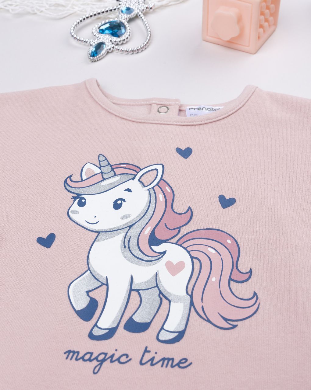 βρεφικό σετ μπλούζα φούτερ και κολάν unicorn για κορίτσι - Prénatal