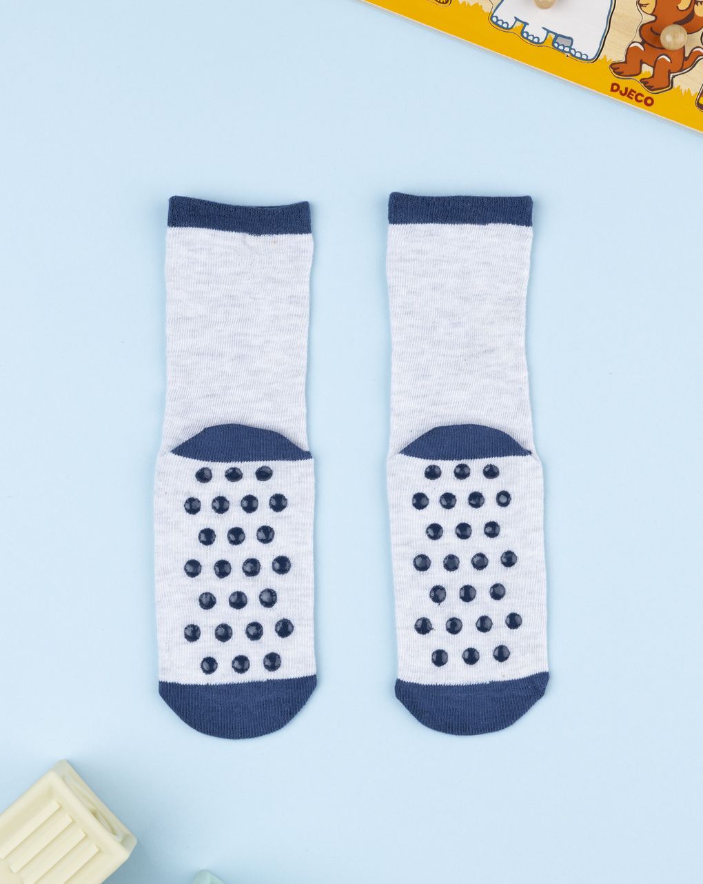 παιδικές αντιολισθητικές κάλτσες με τίγρη για αγόρι - Prénatal