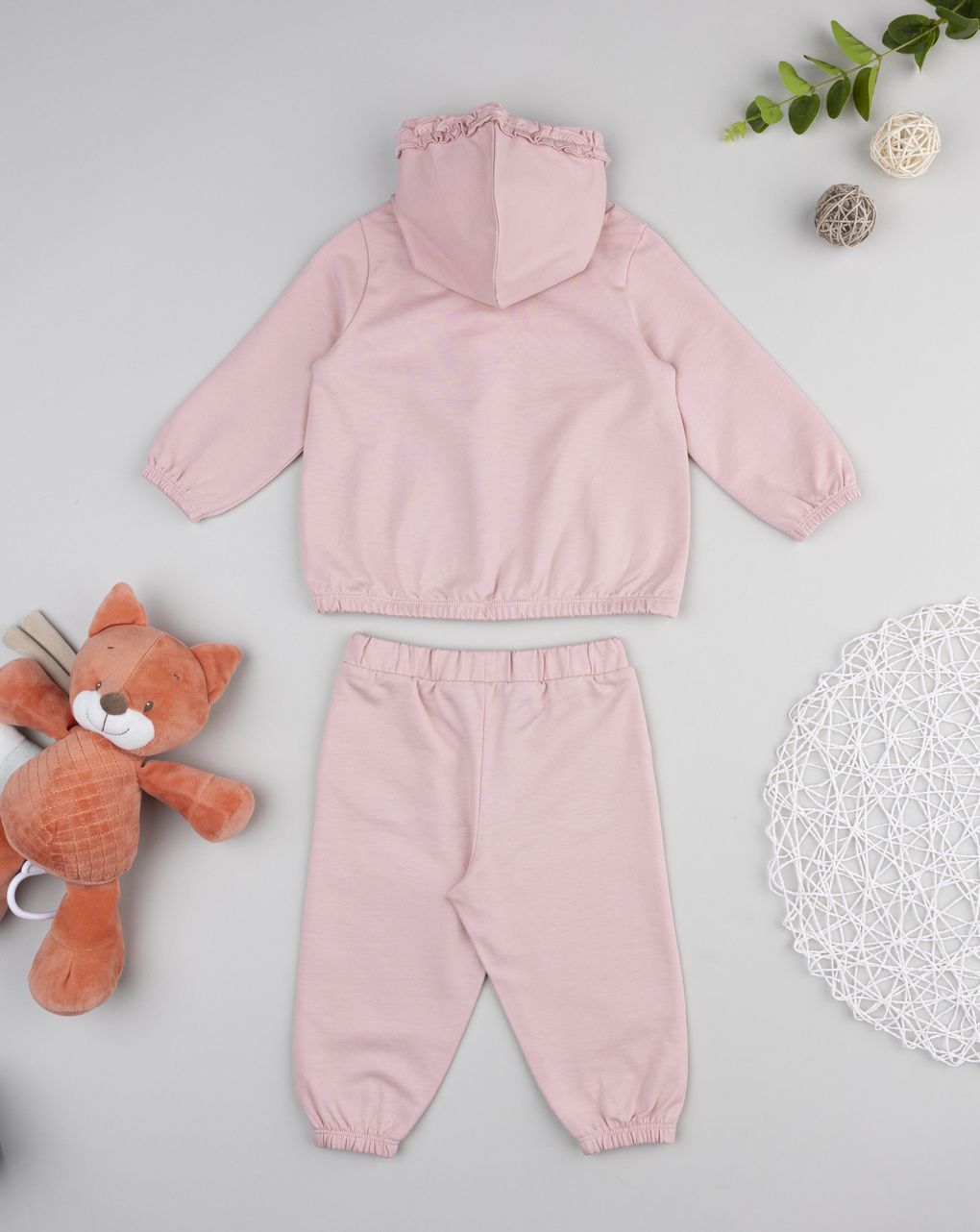 βρεφικό σετ φούτερ και φόρμα happy forever για κορίτσι - Prénatal