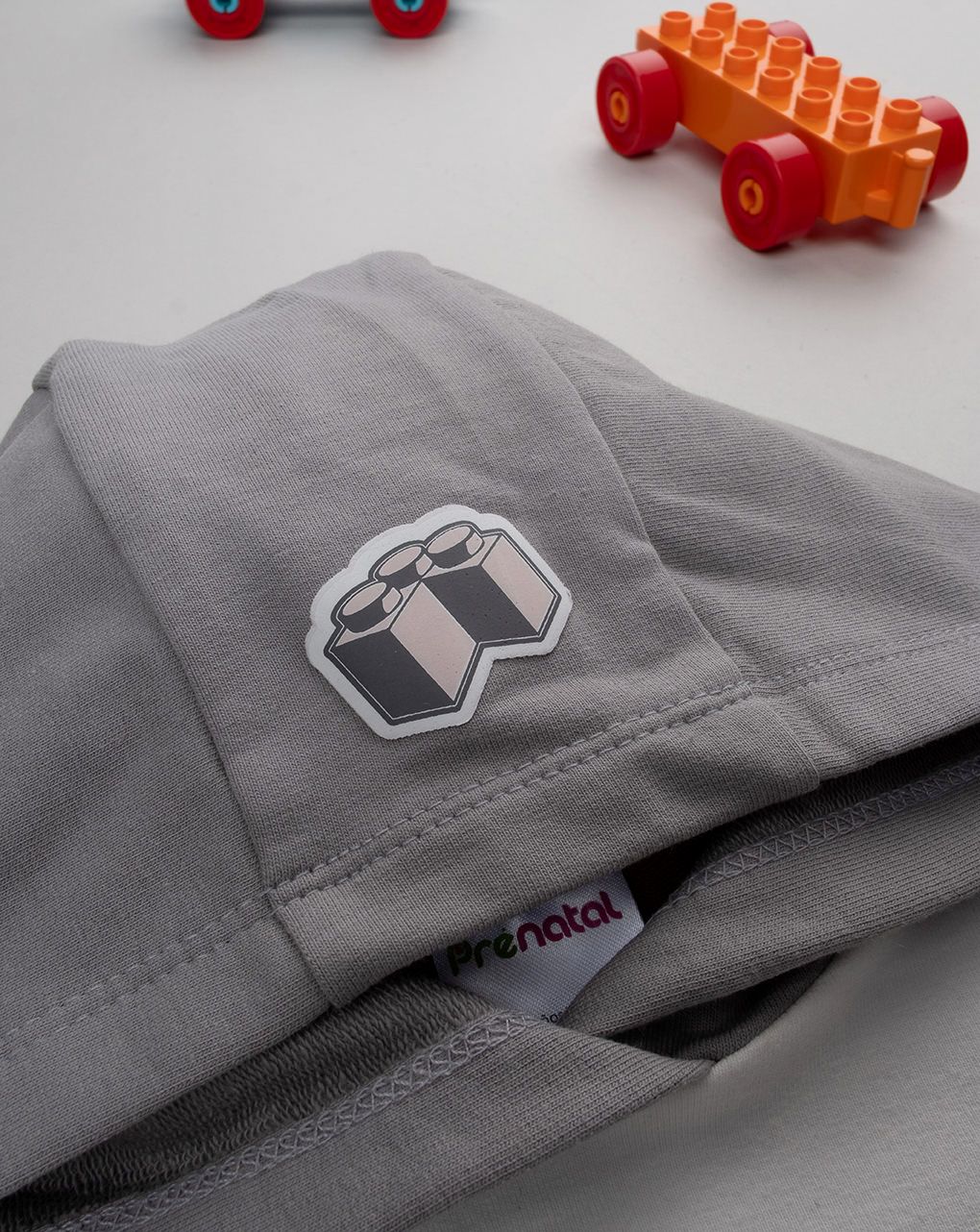 παιδική μπλούζα φούτερ καφέ build για αγόρι - Prénatal