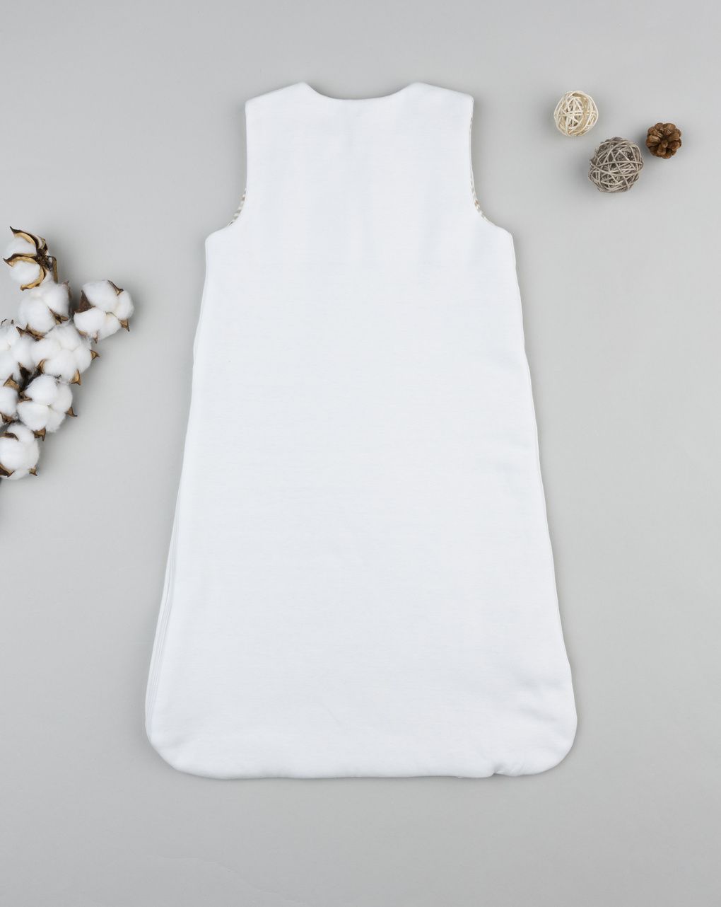 βρεφικός αμάνικος υπνόσακος σενίλ λευκός lion 1.0 tog - Prénatal