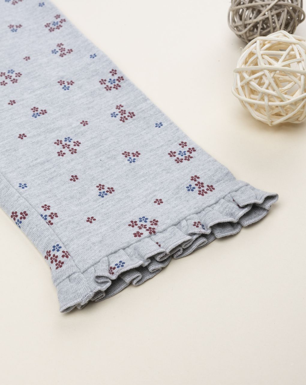 παιδικό κολάν γκρι φλοράλ για κορίτσι - Prénatal