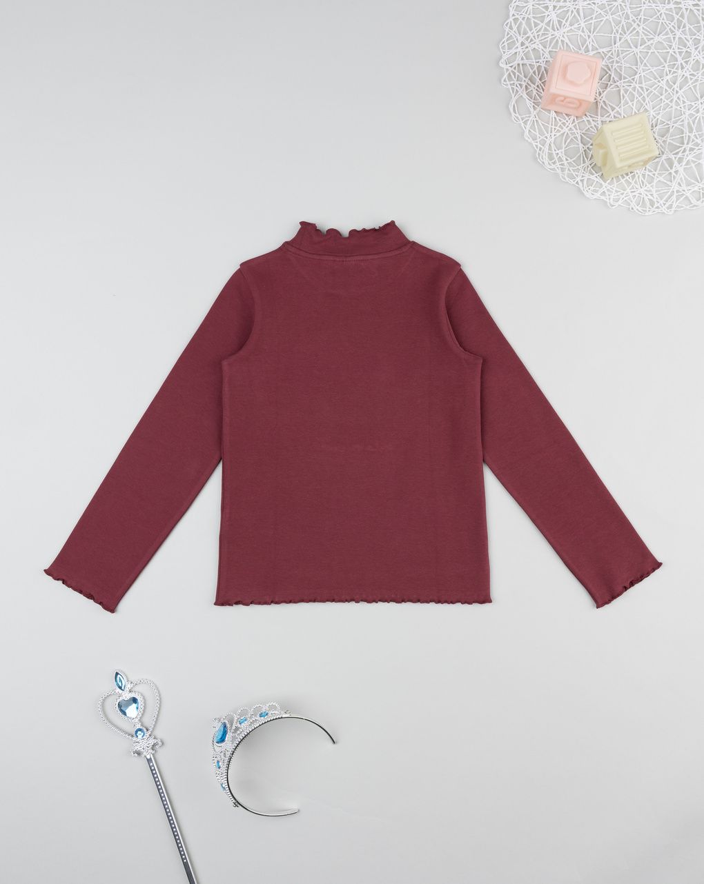 παιδική μπλούζα μπορντώ wood για κορίτσι - Prénatal