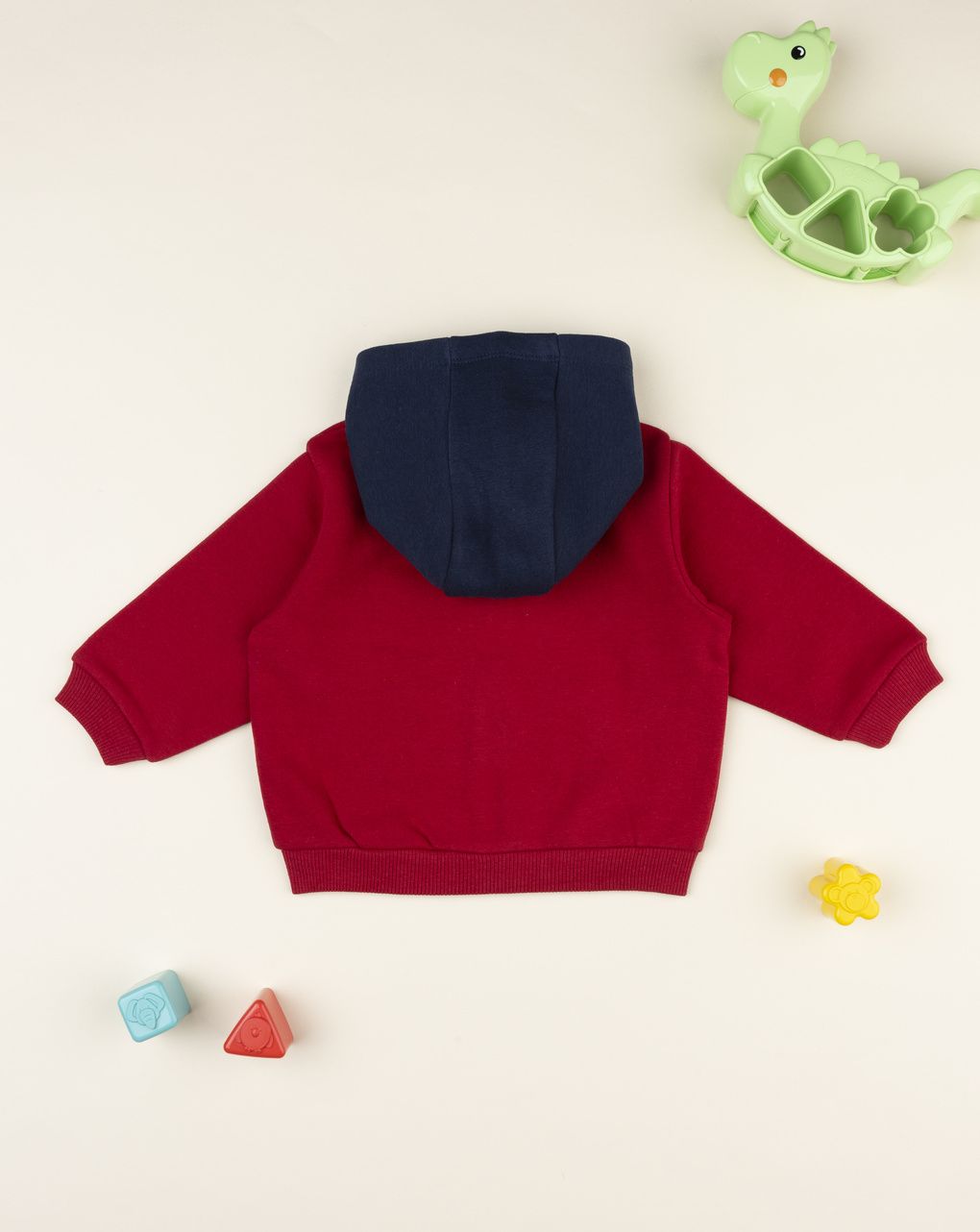 βρεφική ζακέτα φούτερ κόκκινη good player για αγόρι - Prénatal