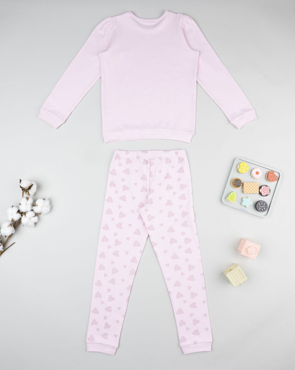 παιδική πιτζάμα ροζ με γατάκι για κορίτσι - Prénatal