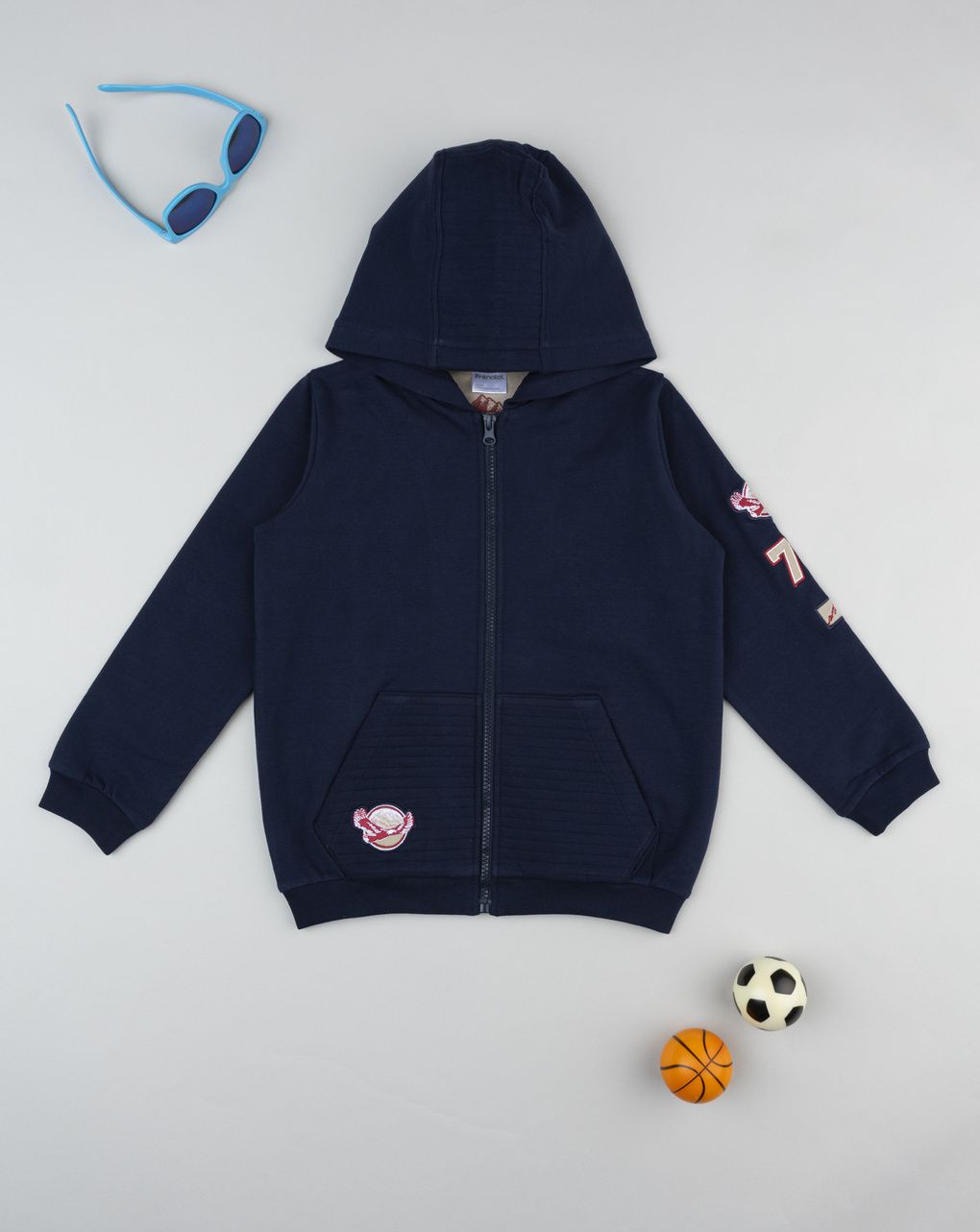 παιδική ζακέτα φούτερ μπλε mountain για αγόρι