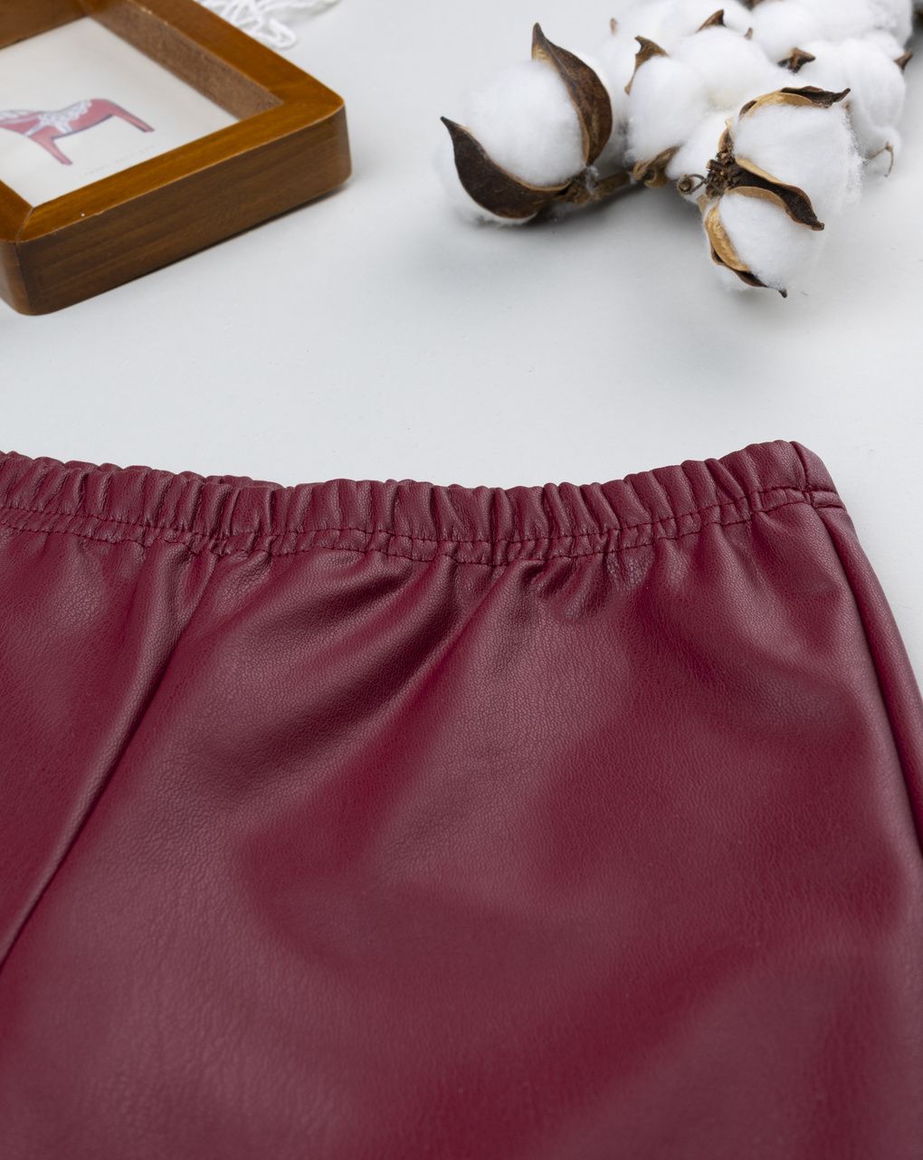 παιδικό κολάν μπορντώ από δερματίνη για κορίτσι - Prénatal