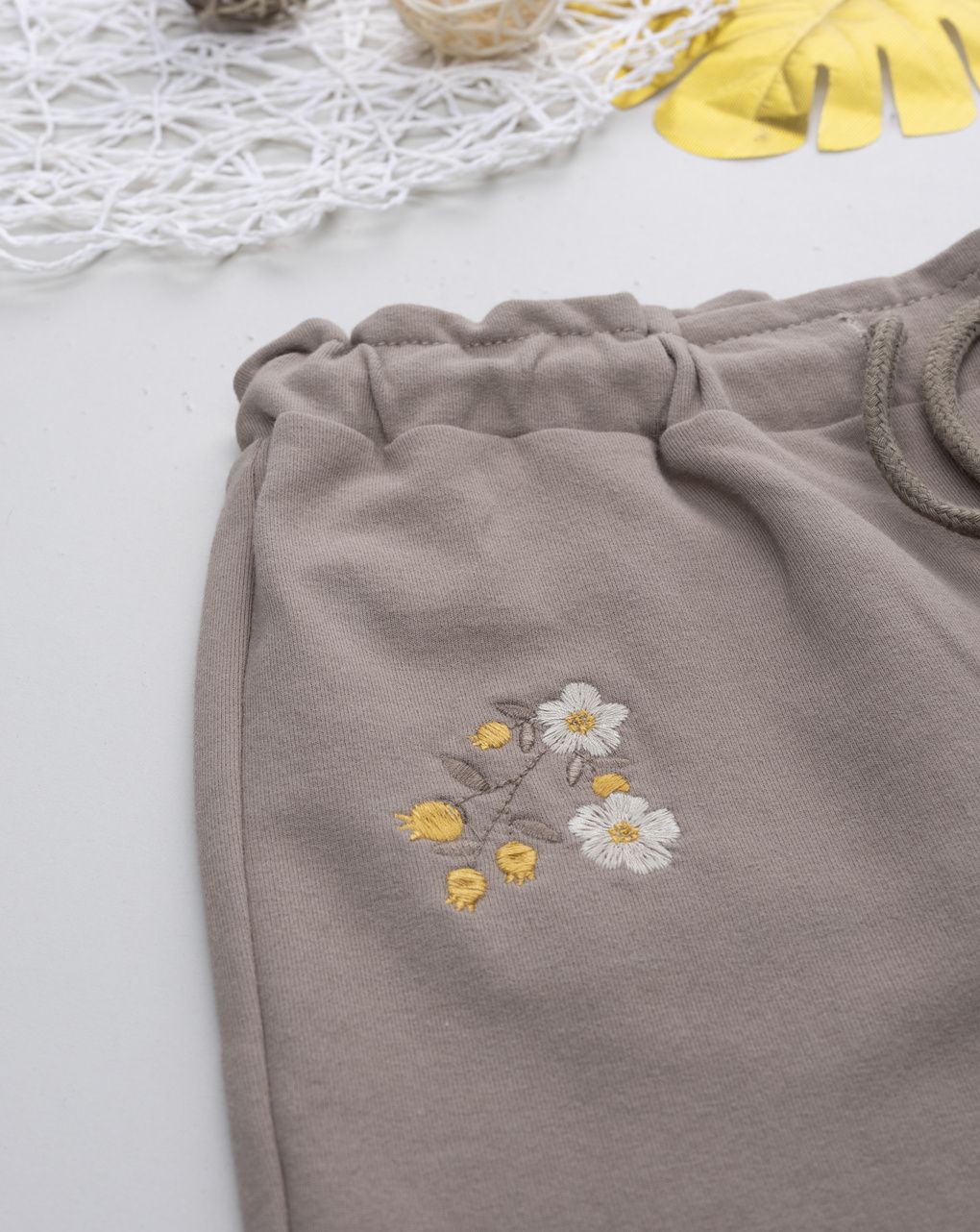 παιδικό παντελόνι φόρμας καφέ minnie για κορίτσι - Prénatal