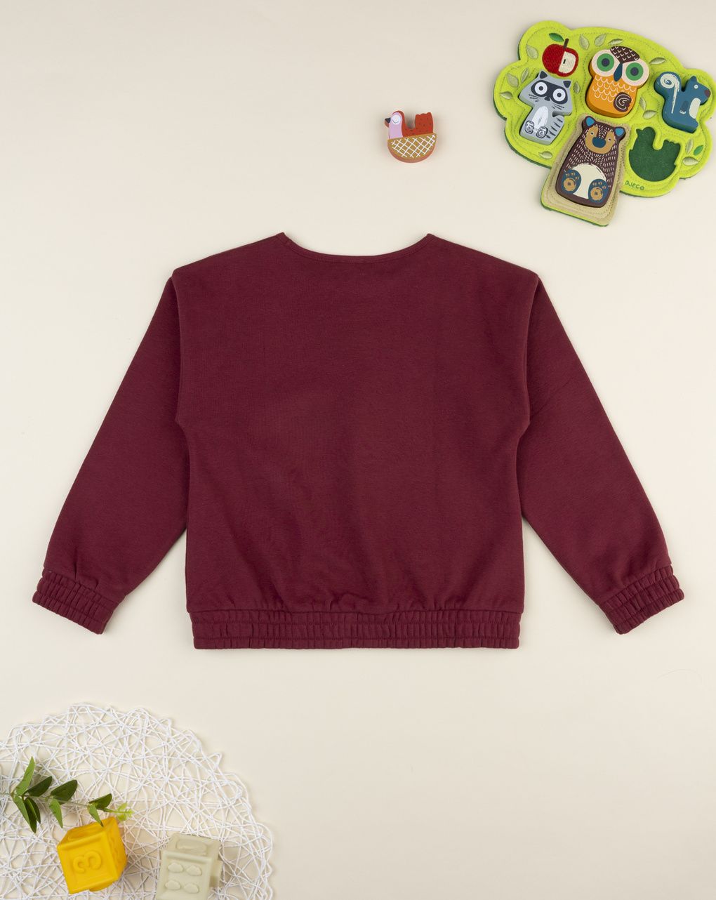 παιδική μπλούζα φούτερ μπορντώ best friends για κορίτσι - Prénatal