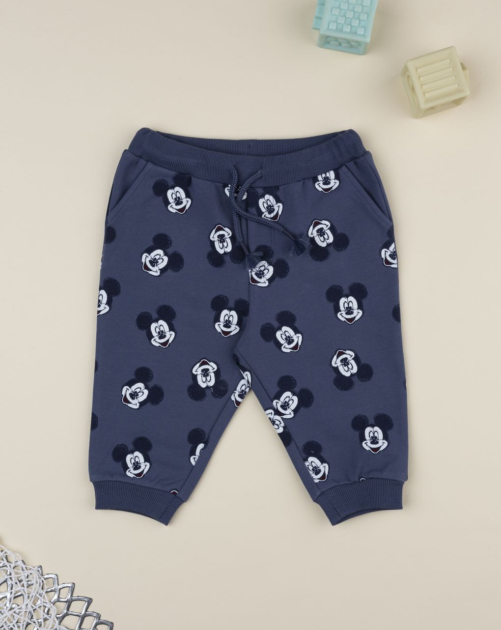 βρεφικό παντελόνι φόρμας μπλε mickey για αγόρι