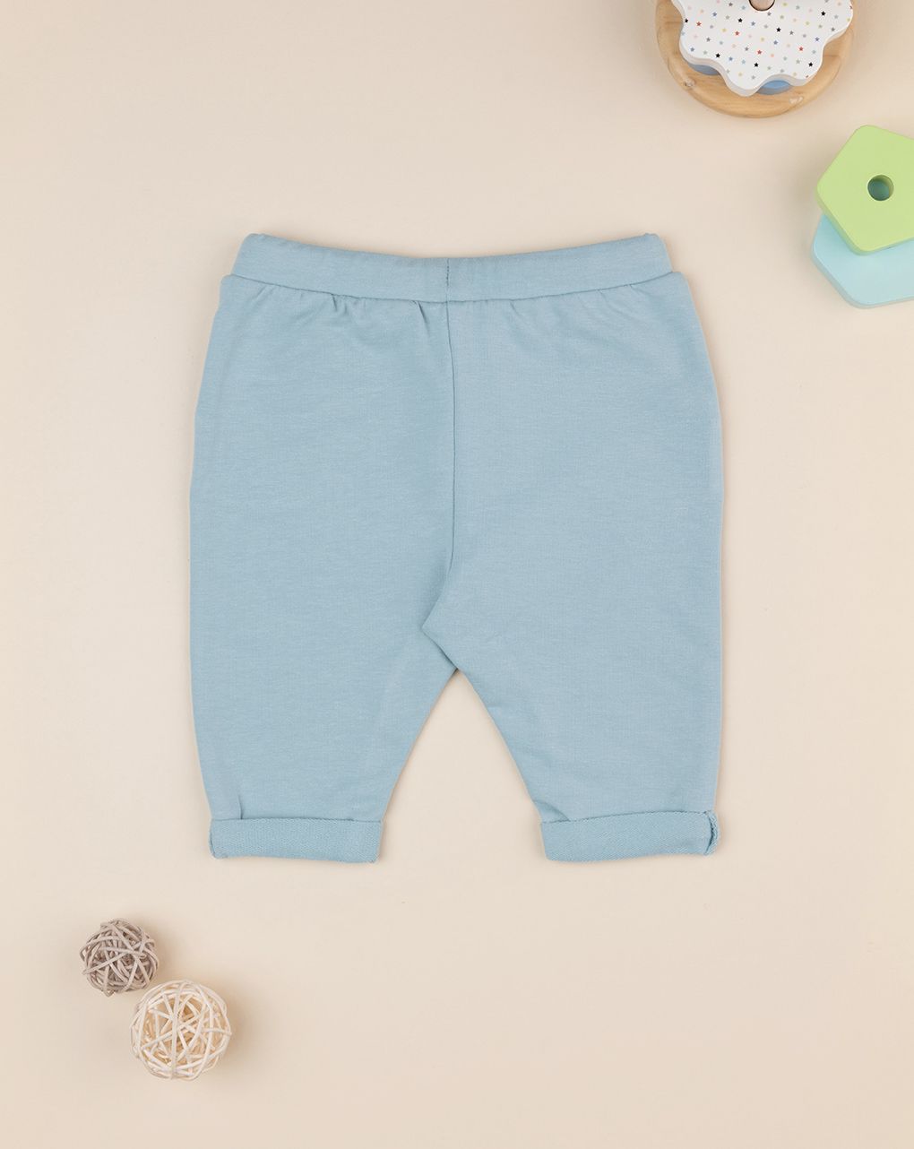 βρεφικό παντελόνι φόρμας βεραμάν με αρκουδάκι για αγόρι - Prénatal