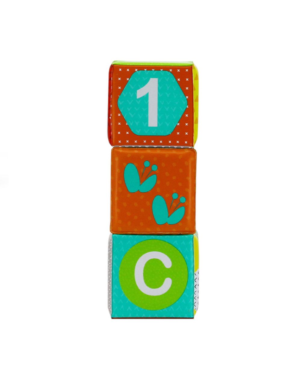 Infantino παιχνίδι μπάνιου blocks με χρώματα και αριθμούς 3τμχ 305167 - INFANTINO