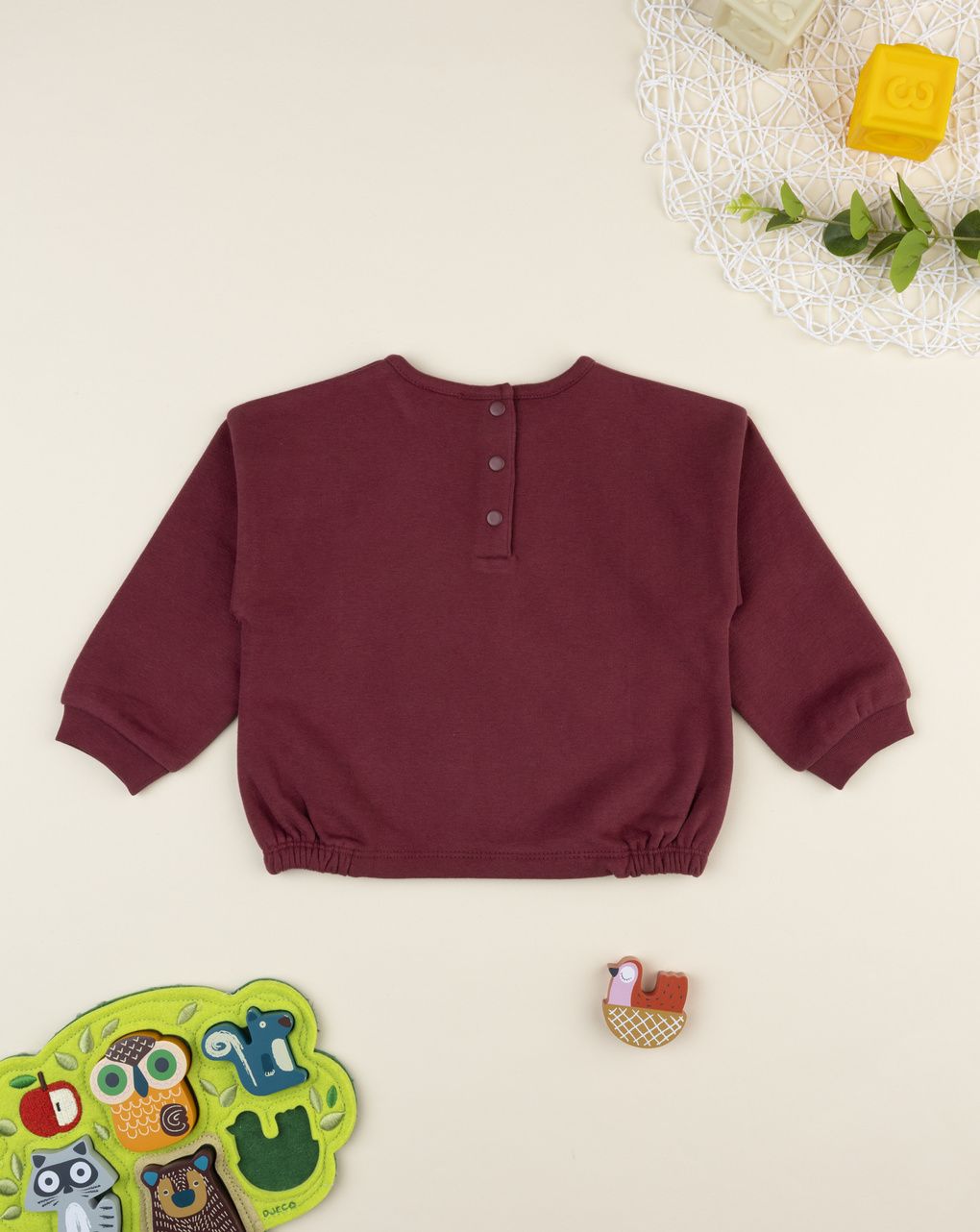 βρεφική μπλούζα φούτερ μπορντώ best friend για κορίτσι - Prénatal