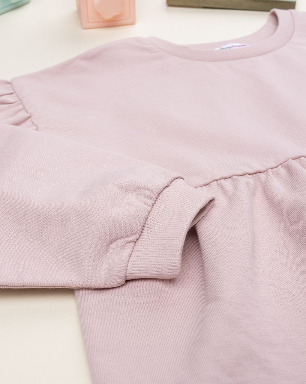 παιδική μπλούζα φούτερ ροζ με μαργαρίτες για κορίτσι - Prénatal