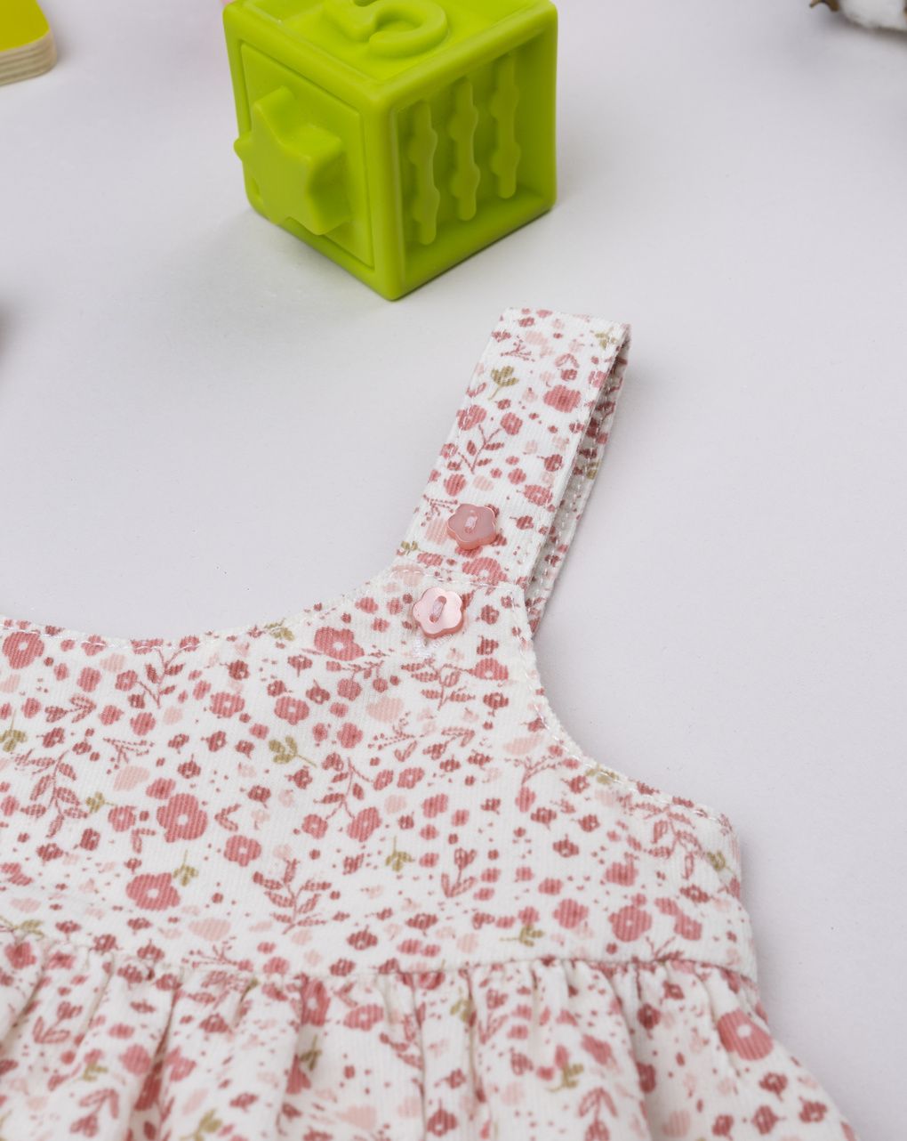 βρεφικό φόρεμα λευκό φλοράλ για κορίτσι - Prénatal