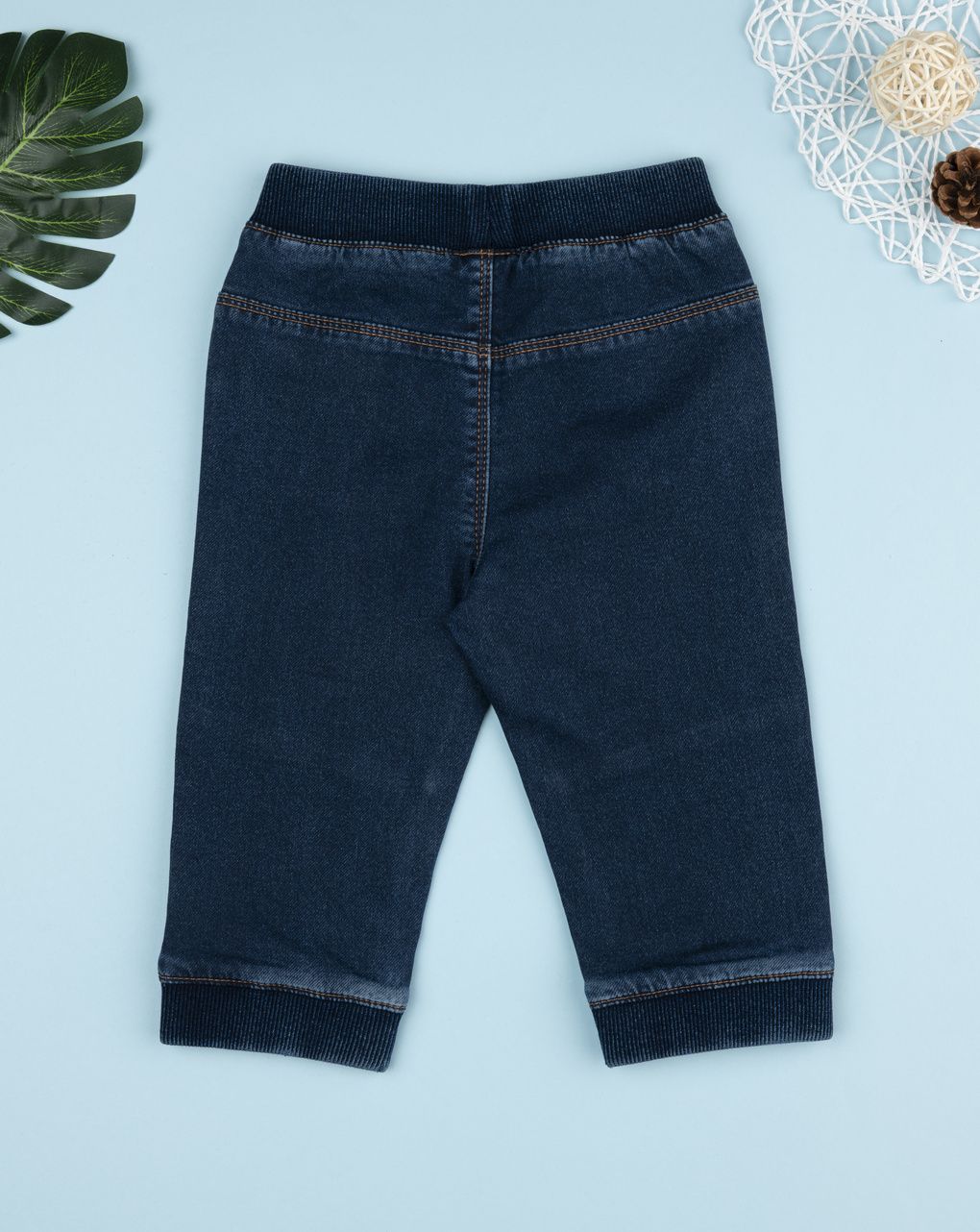 βρεφικό τζιν παντελόνι μπλε με λάστιχο για αγόρι - Prénatal