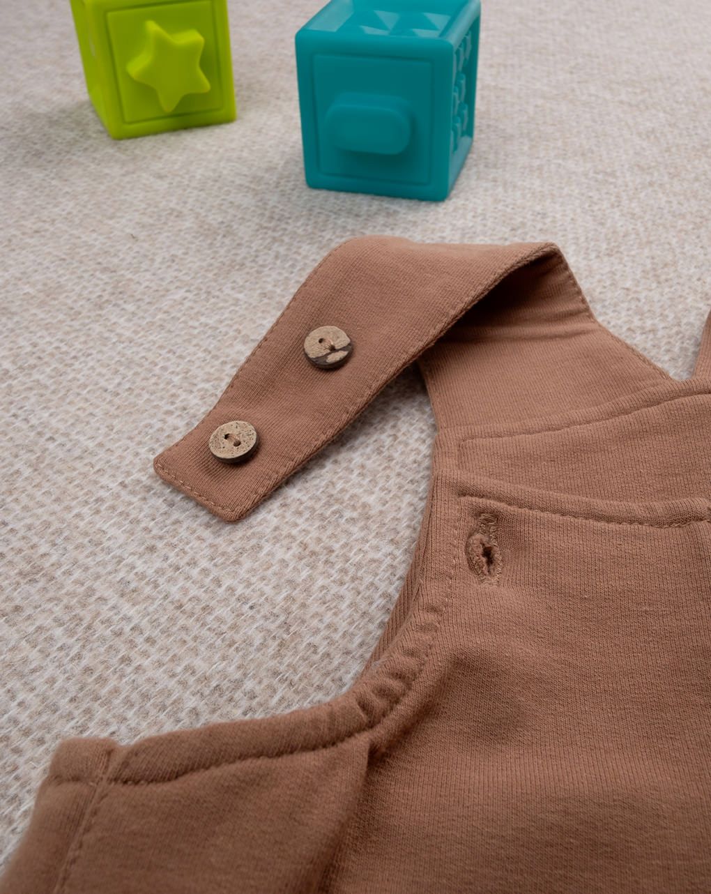 βρεφική σαλοπέτα καφέ για αγόρι - Prénatal